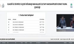 Sivrice Gölbaşı Mahallesi’nde 2. Etap Kentsel Dönüşüm Konutları İçin Kura Çekildi