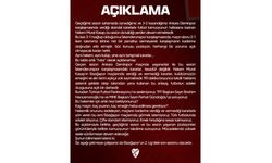 Elazığspor Yönetiminden Hakem Kararlarına İlişkin Açıklama