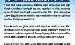 Elazığ'da Eğitime 1 Gün Ara Verildi
