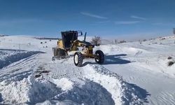 Elazığ'da Kapalı Köy Yollarında Çalışmalar Sürüyor
