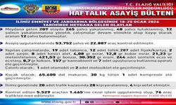 Elazığ'da Asayiş Uygulamaları: 209 Olayda 265 Şahıs Yakalandı