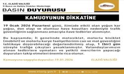 Elazığ'da Motosiklet, Mobilet ve Motorlu Kuryelerin Trafiğe Çıkışları Yasaklandı