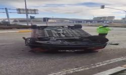 Takla Atan Araçtan Burnu Bile Kanamadan Kurtuldu