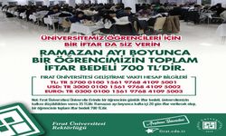 Fırat Üniversitesi’nden Öğrenciler İçin İftar Dayanışması