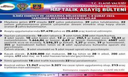 Elazığ'da Dev Asayiş Operasyonu: 327 Gözaltı, 39 Tutuklama