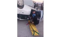 Elazığ'da Otomobil Takla Attı: 2 Yaralı