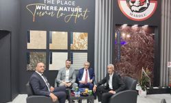 Elazığ OSB Başkanı Öztürk, İzmir Mermer Fuarı’nda Firmaları Ziyaret Etti