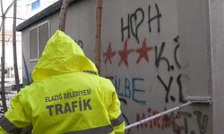 Elazığ'da Kent Estetiğini Bozan Duvar Yazıları Temizleniyor