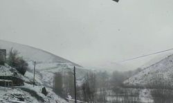 Elazığ'ın Yüksek Kesimlerinde Kar Yağışı