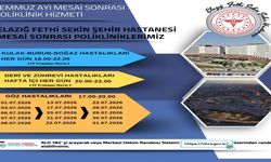 Elazığ’da Sağlıkta Akşam Mesaisi: Poliklinik Hizmeti Sürüyor