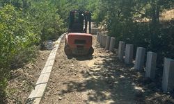 Gözeli Köyü'nde Kilitli Parke Çalışmaları Sürüyor