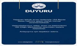 Elazığ Belediyesi’nden 153 Hattı İçin Duyuru