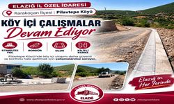 Elazığ’da Köy Yollarında Altyapı Çalışmaları Sürüyor