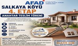 Salkaya Köyü’nde 8 Konutun Anahtarları Teslim Ediliyor