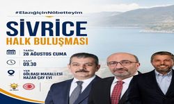 Sivrice’de Vatandaş Buluşması Gerçekleşecek