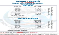Keban Su ve Balık Festivali’ne Ücretsiz Ulaşım İmkânı