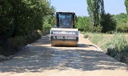 Cip Köyü Yolunda Sathi Kaplama Öncesi Hazırlıklar Sürüyor