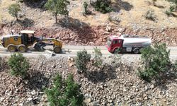 Arıcak-Bingöl Genç Yolunda Çalışmalar Sürüyor