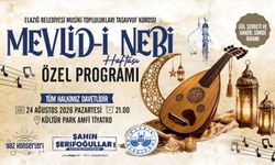 Elazığ Belediyesi’nden Mevlid-i Nebi Haftası Özel Programına Davet