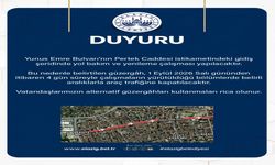 Yunus Emre Bulvarı’nda Yol Bakım Çalışması Başlıyor