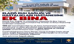 Elazığ Ruh Sağlığı Hastanesi’ne Yeni Ek Bina
