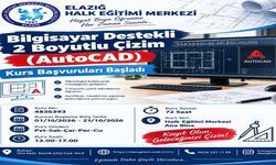 Elazığ HEM'de AutoCAD Kursu Başladı