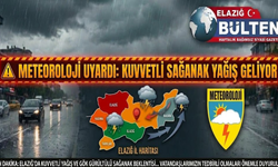 Elazığ İçin Kuvvetli Yağış Uyarısı: Ani Sel Riskine Dikkat!