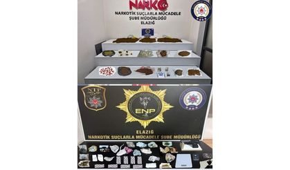 Elazığ’da Uyuşturucu Operasyonu