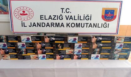 Elazığ’da Jandarmadan Kaçak Makaron ve Tütün Operasyonu
