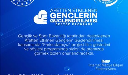 Elazığ’da Afetten Etkilenen Gençler İçin Farkındalık Etkinlikleri Başlıyor