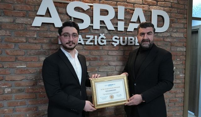 Genç ASRİAD Elazığ’da Yeni Dönem: Hıdır Kılıç Göreve Başladı