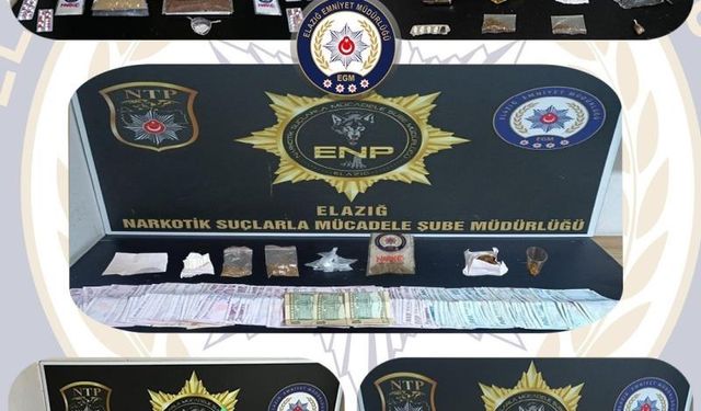 Elazığ’da Uyuşturucu Operasyonu: 11 Tutuklama
