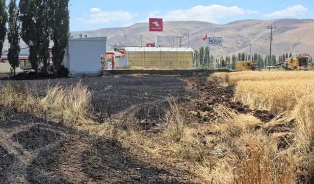 Elazığ’da 23 Dönüm Buğday, Yanarak Kül Oldu