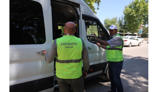 Elazığ’da Toplu Taşımaya Klima Denetimi