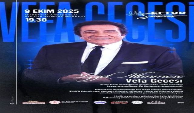 Elazığ’da İzzet Altınmeşe İçin Vefa Gecesi Düzenlenecek