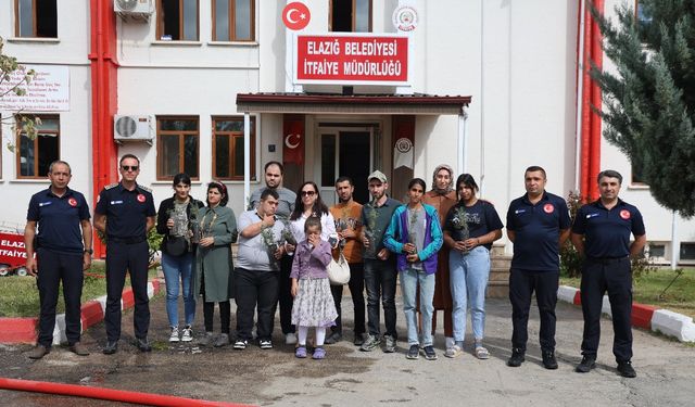 Elazığ’da Öğrenciler, İtfaiye Eğitimlerinde Ter Döktü