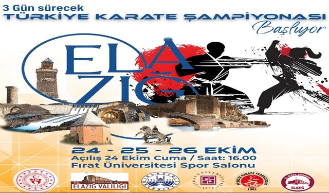 Elazığ, Türkiye Karate Şampiyonası’na Ev Sahipliği Yapıyor