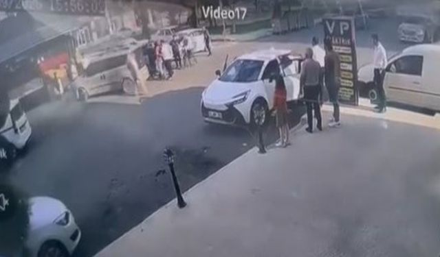 Tartıştığı Sürücüye Saldırdı: O Anlar Kamerada