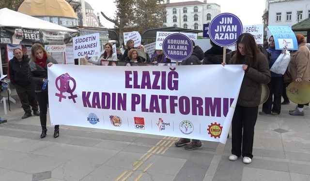 Elazığ Kadın Platformu’ndan Şiddete Karşı Tepki: “Kadına Şiddet İnsanlık Suçudur”