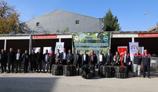 Elazığ’da “Üzümler Suya Damla Damla Kavuşsun” Projesi Hayata Geçti