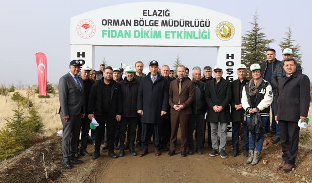 Milli Eğitim Bakanlığı 100. Yıl Hatıra Ormanı İçin Harput’ta Fidan Dikimi Gerçekleştirildi