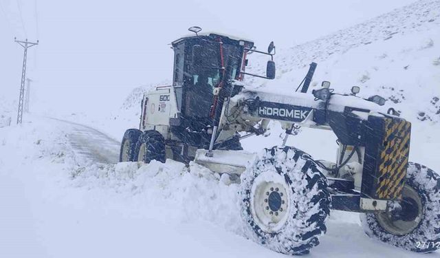 Elazığ'da 423 Köy Yolu Ulaşıma Kapandı, Ekiplerin Çalışması Sürüyor