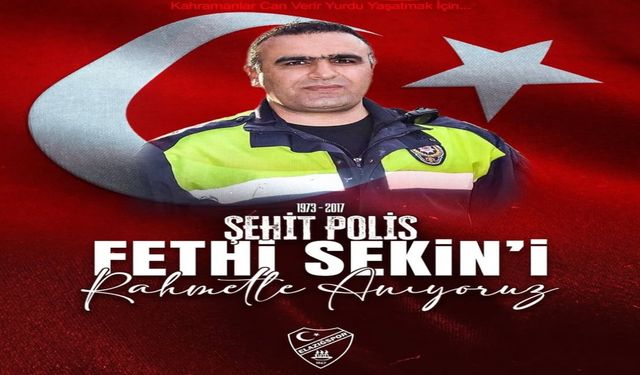 Elazığspor’dan Şehit Fethi Sekin’e Anma Mesajı