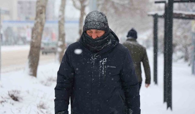 Elazığ'da Kar Yağışı Etkisini Sürdürüyor