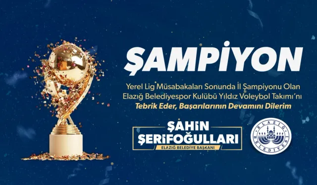 Elazığ Belediyespor Kulübü Voleybol Takımı, Şampiyon Oldu