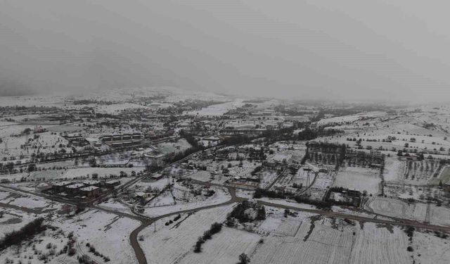 Beyaza Bürünen Elazığ Havadan Görüntülendi