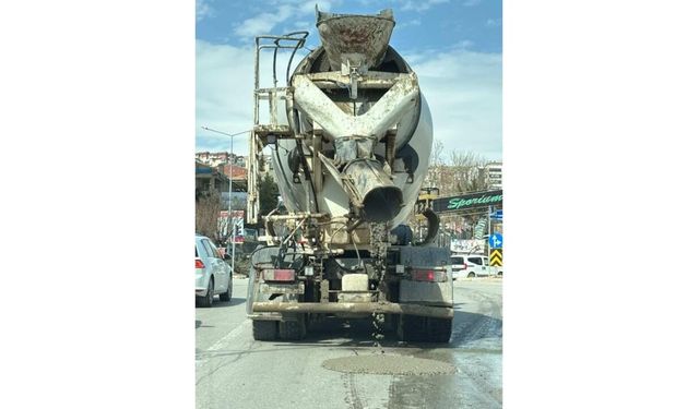 Yola Beton Döken Mikser Sürücüsüne 839 Bin Lira Ceza