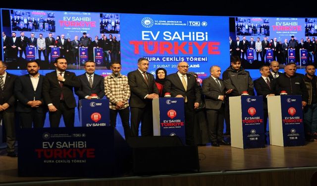 Elazığ'da Sosyal Konut Heyecanı: 3 Bin 825 Konutun Kurası Çekildi