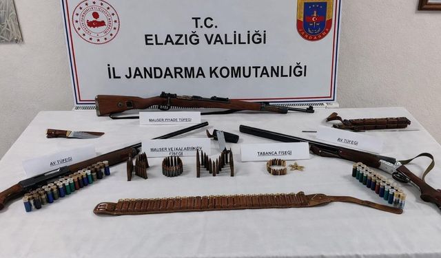 İl Jandarma Komutanlığınca Silah ve Mühimmat Operasyonu