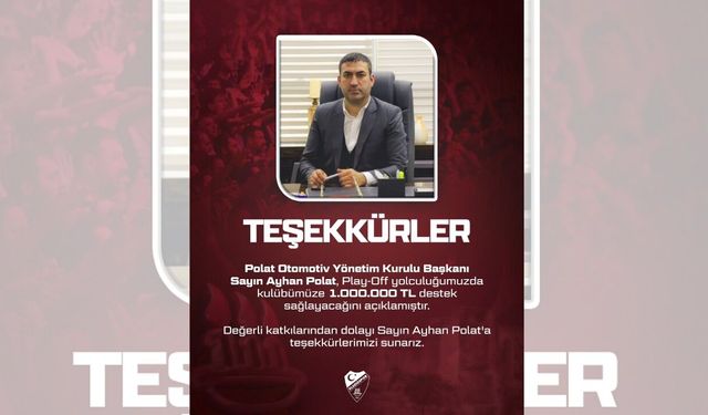 Ayhan Polat’tan Elazığspor’a Play-Off Öncesi 1 Milyon TL Destek